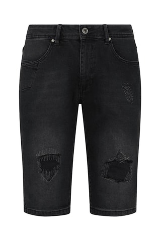 Bermudas vaqueras - Negro