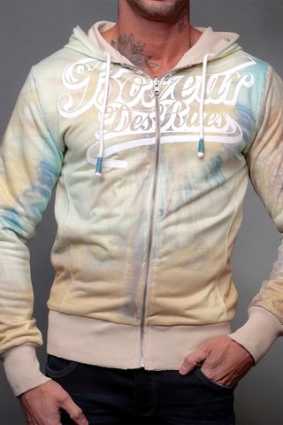 Sweat à capuche réversible - Gris clair