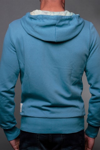 Sweat à capuche réversible - Bleu