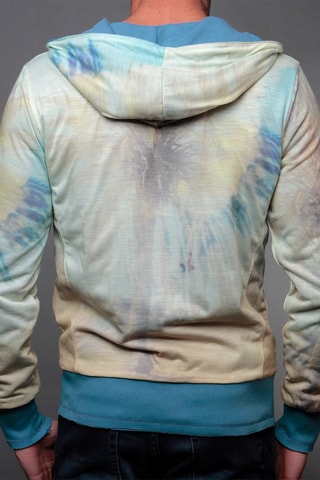 Sweat à capuche réversible - Bleu