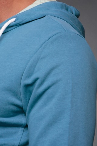 Sweat à capuche réversible - Bleu