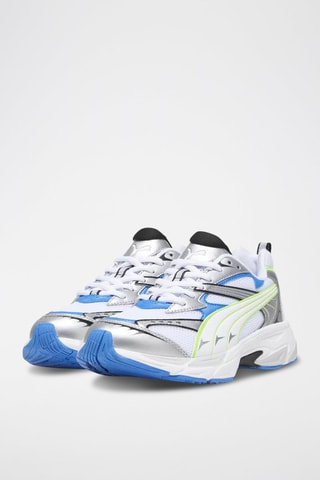 Zapatillas Morphic - Plateado, blanco, azul y amarillo