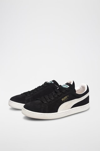 Zapatillas de nobuk Suede Classic - Blanco y negro