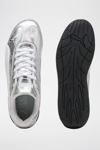Zapatillas de piel Replicatch Meta - Blanco y plateado