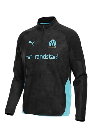 Chaqueta de entrenamiento Olympique de Marsella - Negro y azul
