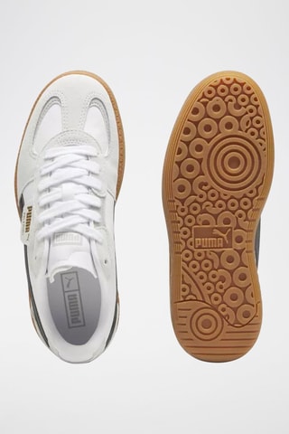Zapatillas de nobuk Palermo  - Blanco, negro y marrón
