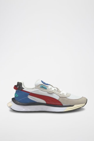 Zapatillas de piel Wild Rider Layers - Blanco y negro