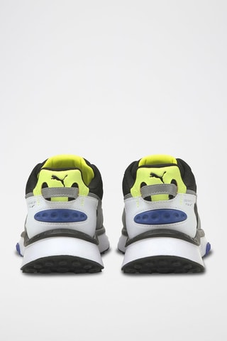 Zapatillas Wild Rider JTS - Blanco, negro, azul, amarillo y gris