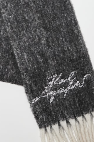 Echarpe en laine - Gris foncé