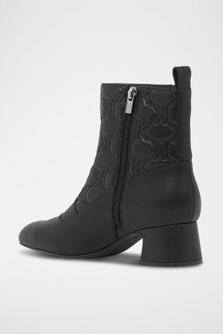 Bottines en cuir de mouton - Noir