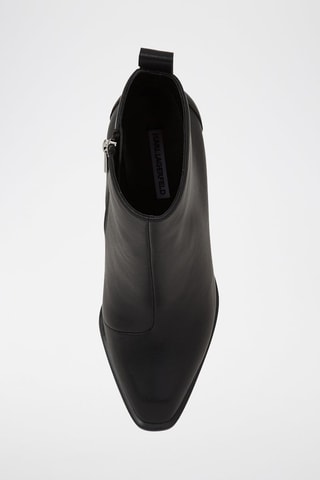 Bottines en cuir - Noir