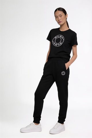 Jogging en coton biologique - Noir