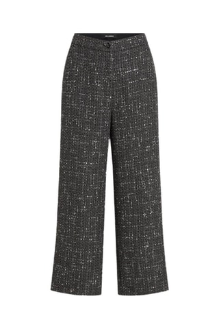 Pantalon wide legs - Gris chiné