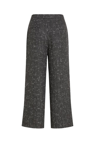 Pantalon wide legs - Gris chiné