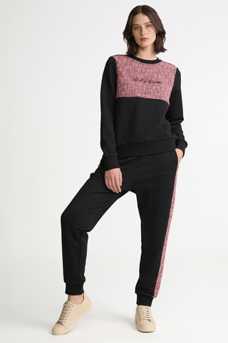 Jogging en coton biologique - Noir