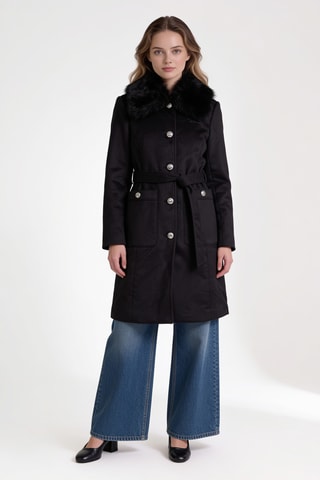 Manteau en laine - Noir