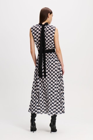 Robe midi - Noir et blanc