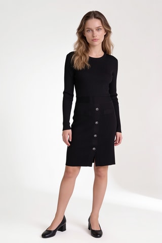 Robe droite - Noir