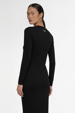 Robe t-shirt en coton biologique - Noir
