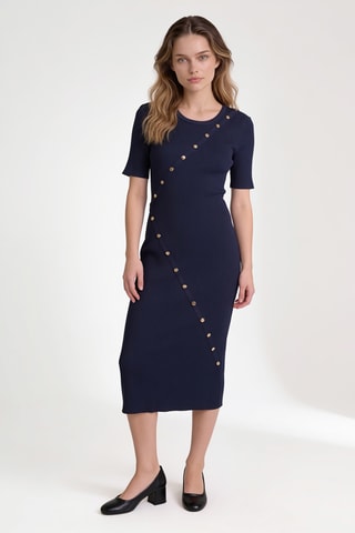 Robe droite - Bleu marine