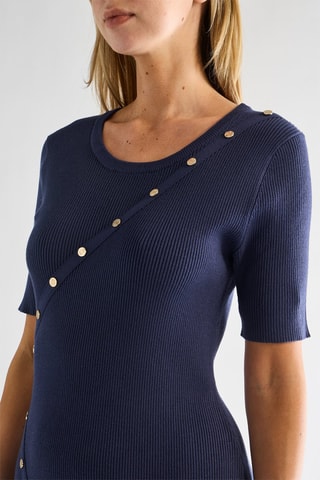 Robe droite - Bleu marine