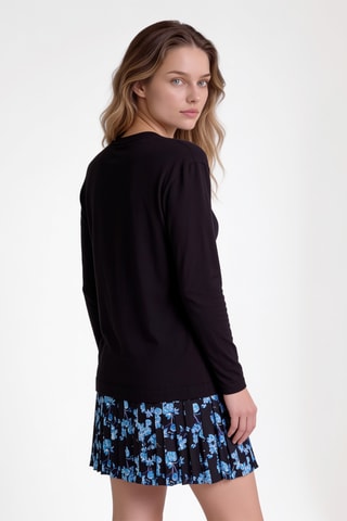 Robe trompe-l’œil - Noir
