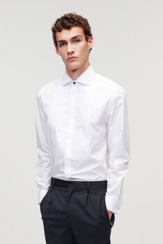 Chemise en coton biologique - Blanc