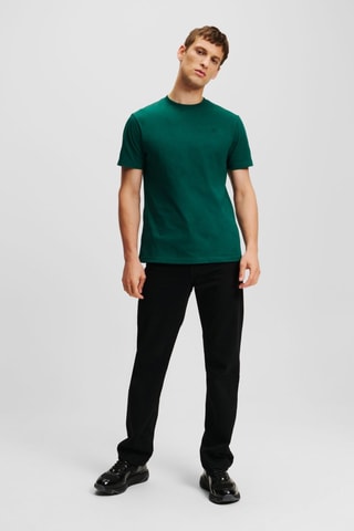 T-shirt en coton biologique - Vert foncé
