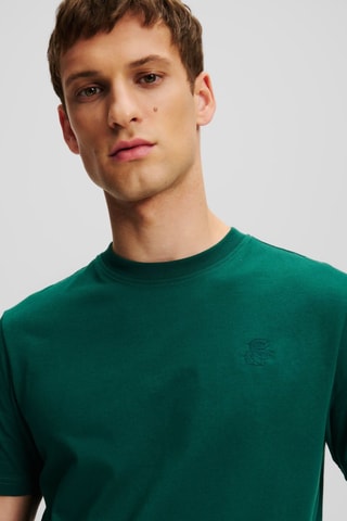T-shirt en coton biologique - Vert foncé