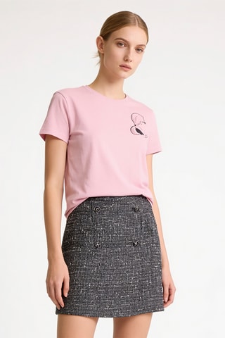 T-shirt en coton biologique - Rose
