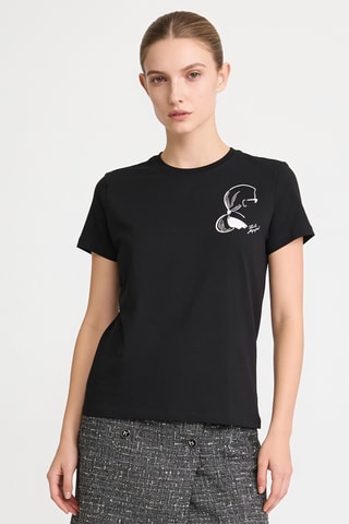 T-shirt en coton biologique - Noir