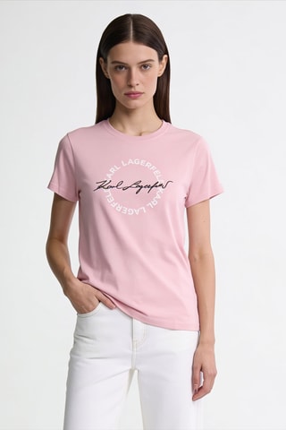 T-shirt en coton biologique - Rose