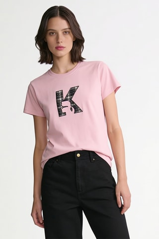 T-shirt en coton biologique - Rose