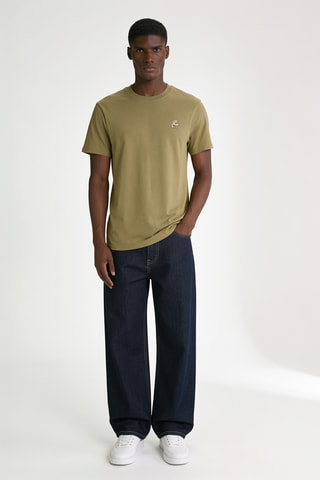 T-shirt en coton biologique - Kaki