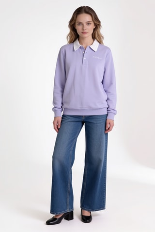 Sweat en coton biologique - Violet