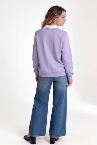 Sweat en coton biologique - Violet
