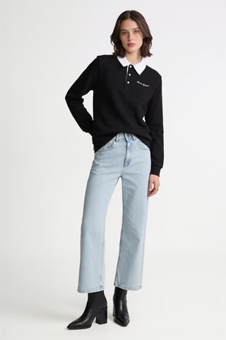 Sweat en coton biologique - Noir