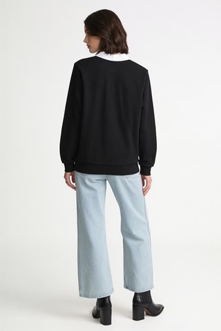 Sweat en coton biologique - Noir