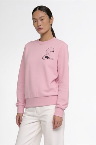 Sweat en coton biologique - Rose