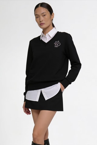 Sweat en coton biologique - Noir