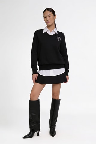 Sweat en coton biologique - Noir