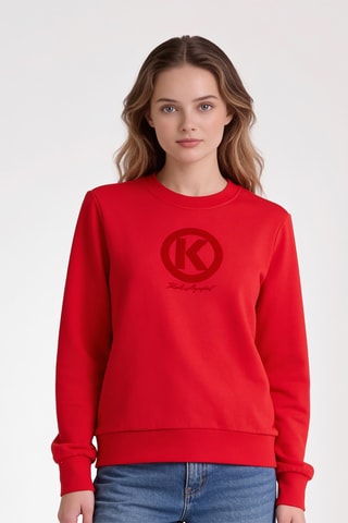 Sweat en coton biologique - Rouge
