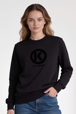 Sweat en coton biologique - Noir