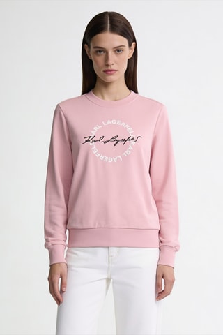 Sweat en coton biologique - Rose