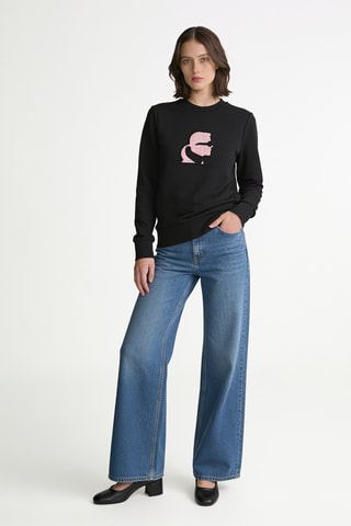 Sweat en coton bio - Noir
