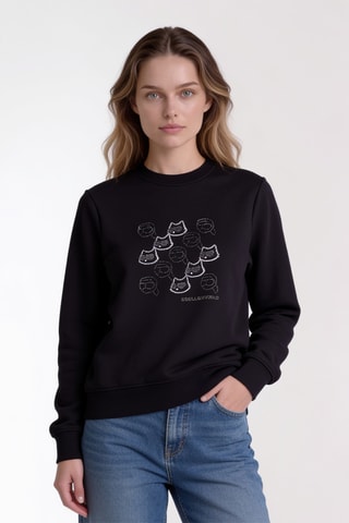 Sweat en coton biologique - Noir