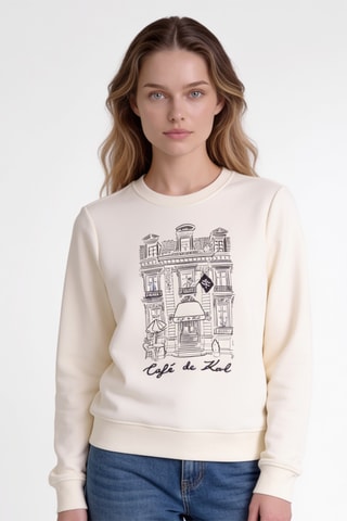 Sweat en coton biologique - Beige
