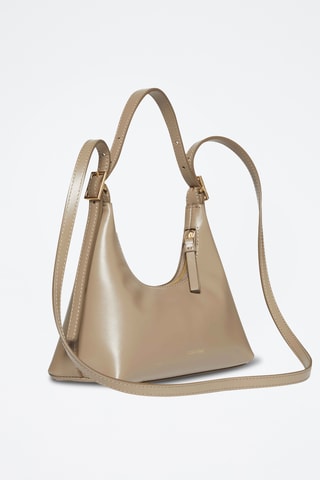 Sac porté épaule en cuir - Taupe