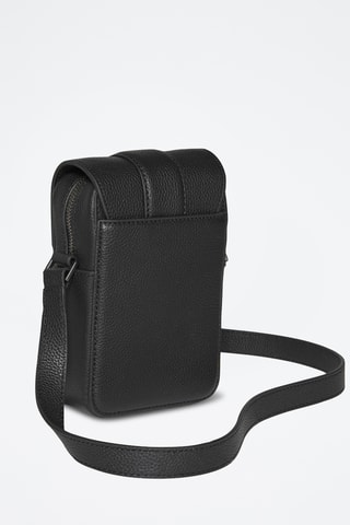 Sac bandoulière en cuir - Noir