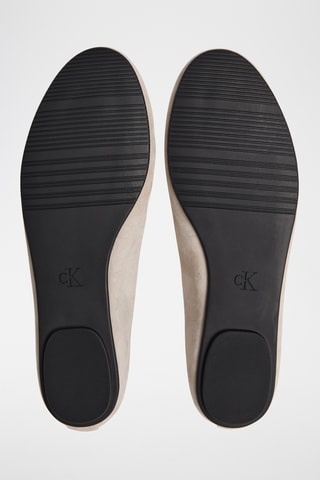 Ballerines en nubuck - Beige clair